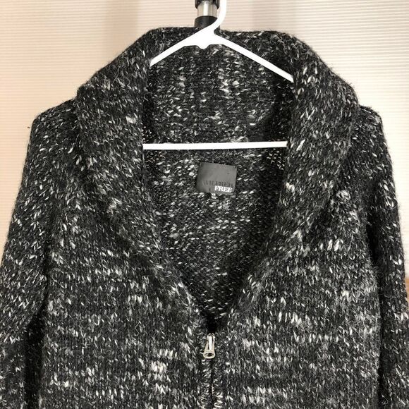 ARITZIA WILFRED FREE Orme Wool‎ Alpaca Blend Zipper Shawl Coatigan Sz XS - Picture 3 of 9